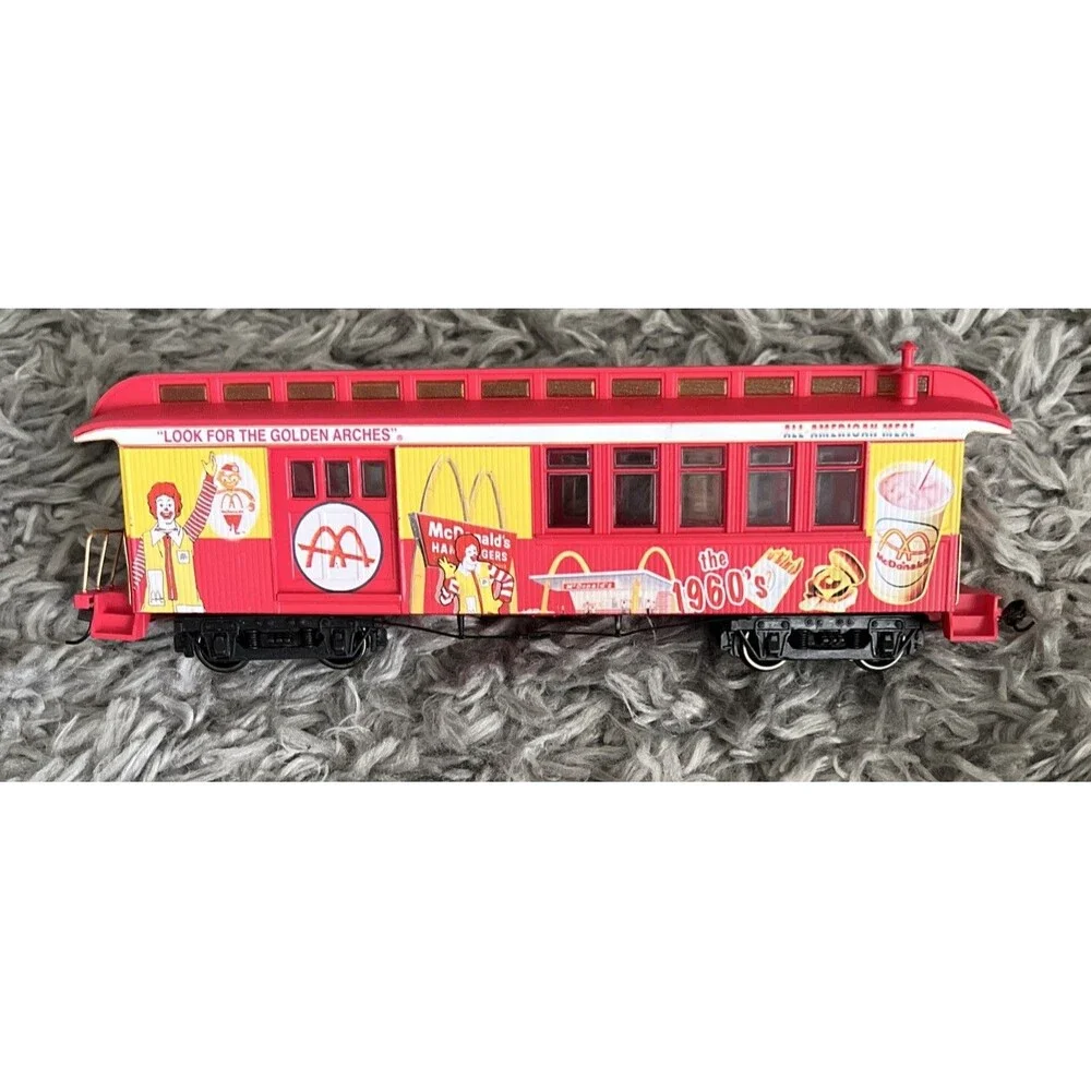 VTG Bachman Hawthorne Village Mcdonalds 50th Anniversary Train Set*Untested READ